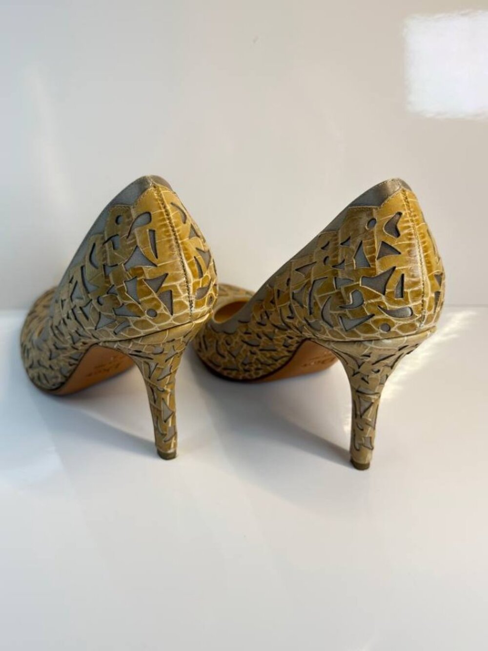 Vintage Christian Dior Leather Pumps – Made in Italy - EU 38 / US 8 - Picture 9 of 16